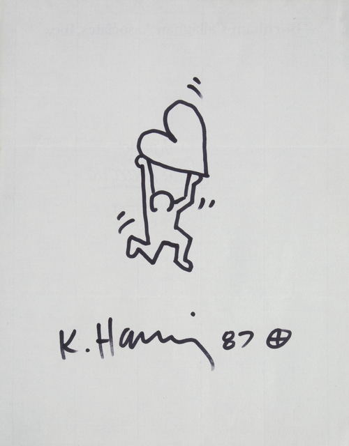 Keith Haring | Dancing Man with Radiant Heart (1987) | Artsy