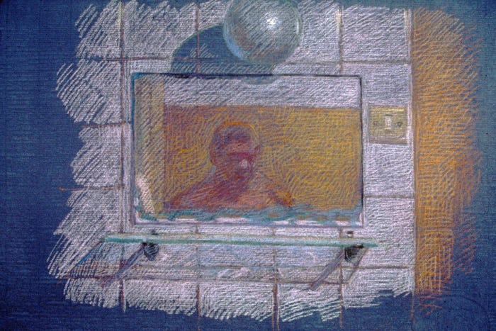 Newberry, Self-Portrait in Marmaris, 1988, pastel