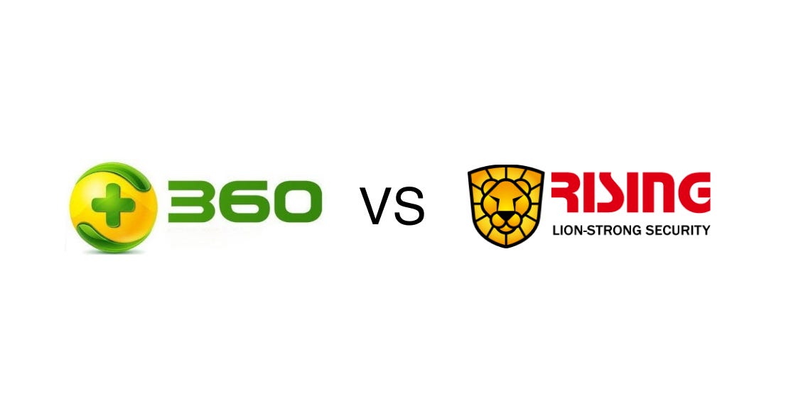 Qihoo 360 奇虎360 vs. Rising Antivirus 瑞星