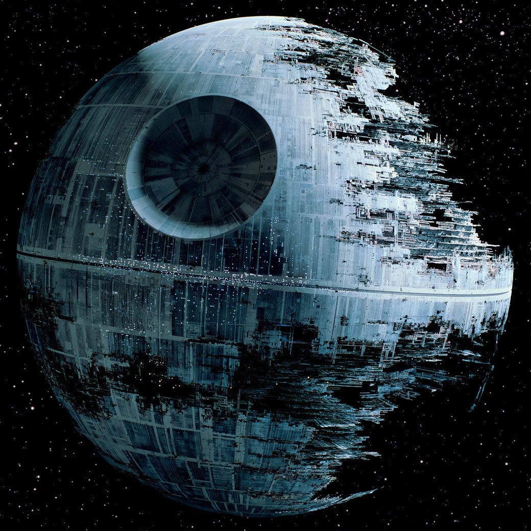 Image result for death star construction