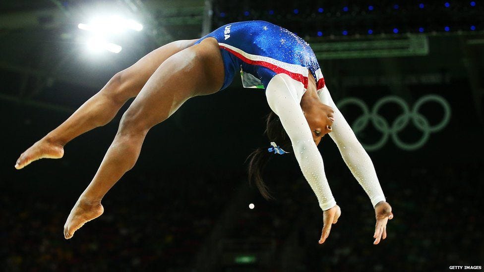 The Biles&#39; and other famous moves named after Olympic athletes and  footballers - BBC News