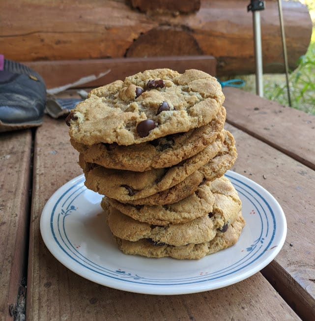 cookies in a stack