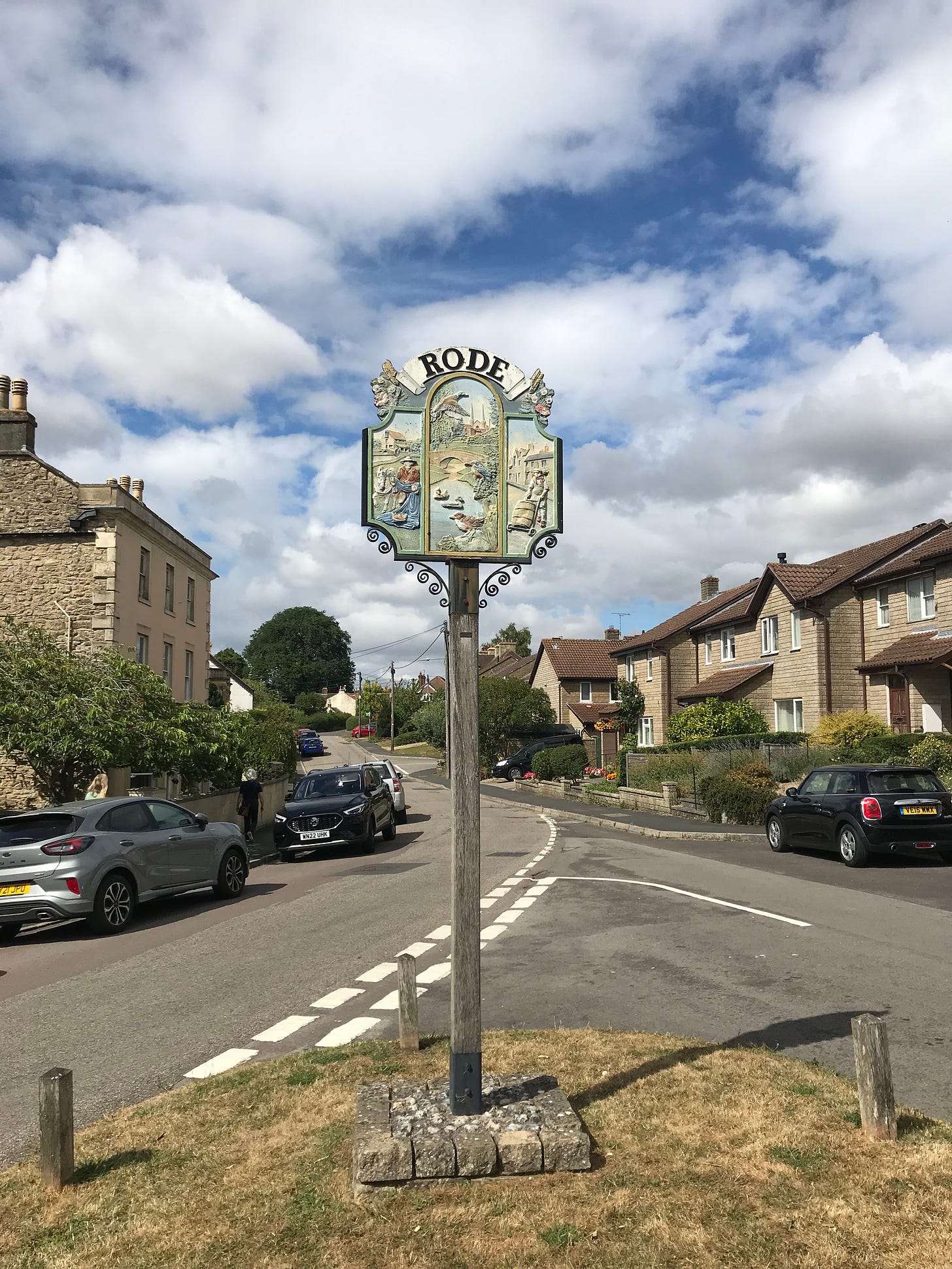 Rode village sign a delightful Somerset village