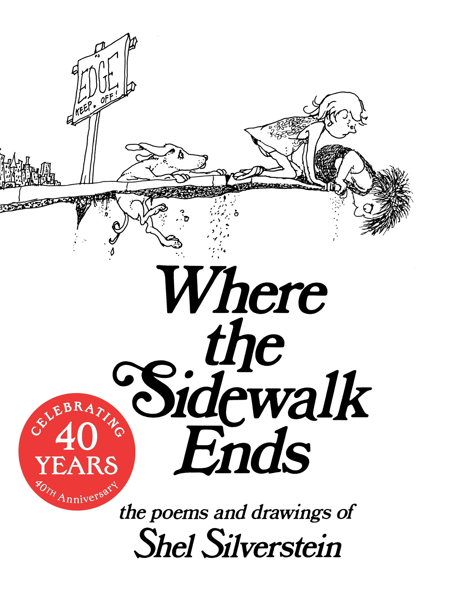 This is a picture of the cover of Where the Sidewalk Ends.