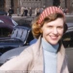 Sylvia Plath in her red scarf in Paris