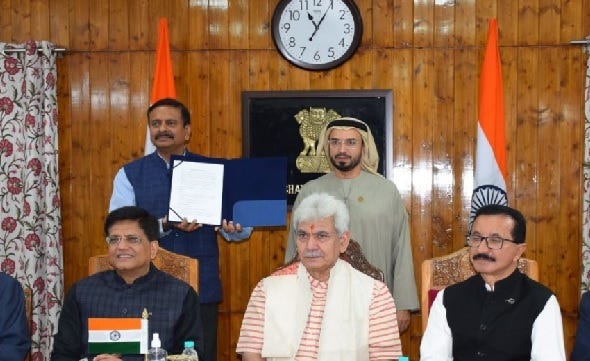 MoU between India and Dubai to build infrastructure in J&amp;K | GNS News