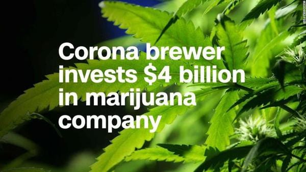 Constellation Brands вкладе $4 млрд у виробника марихуани Canopy Growth