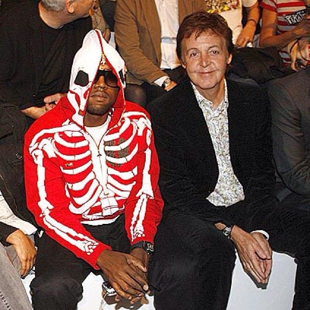 LRG Clothing on Instagram: “#ThrowbackThursday - 2006 - Kanye West reppin&#39;  a then unreleased production sample o… | Paul mccartney, Beatles photos,  Beatles pictures