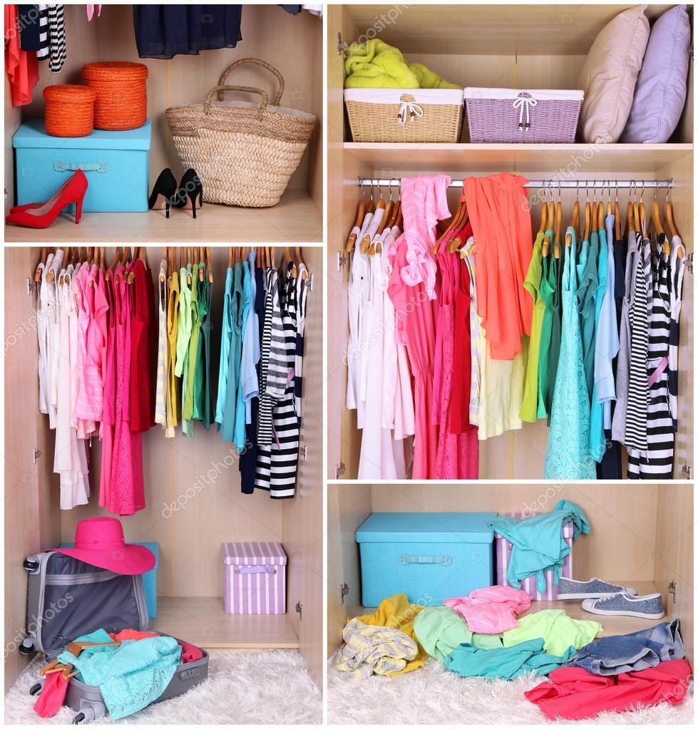 Colorful closet