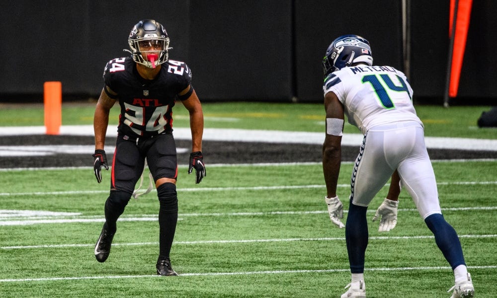 A.J. Terrell is entering elite territory this season for the Falcons