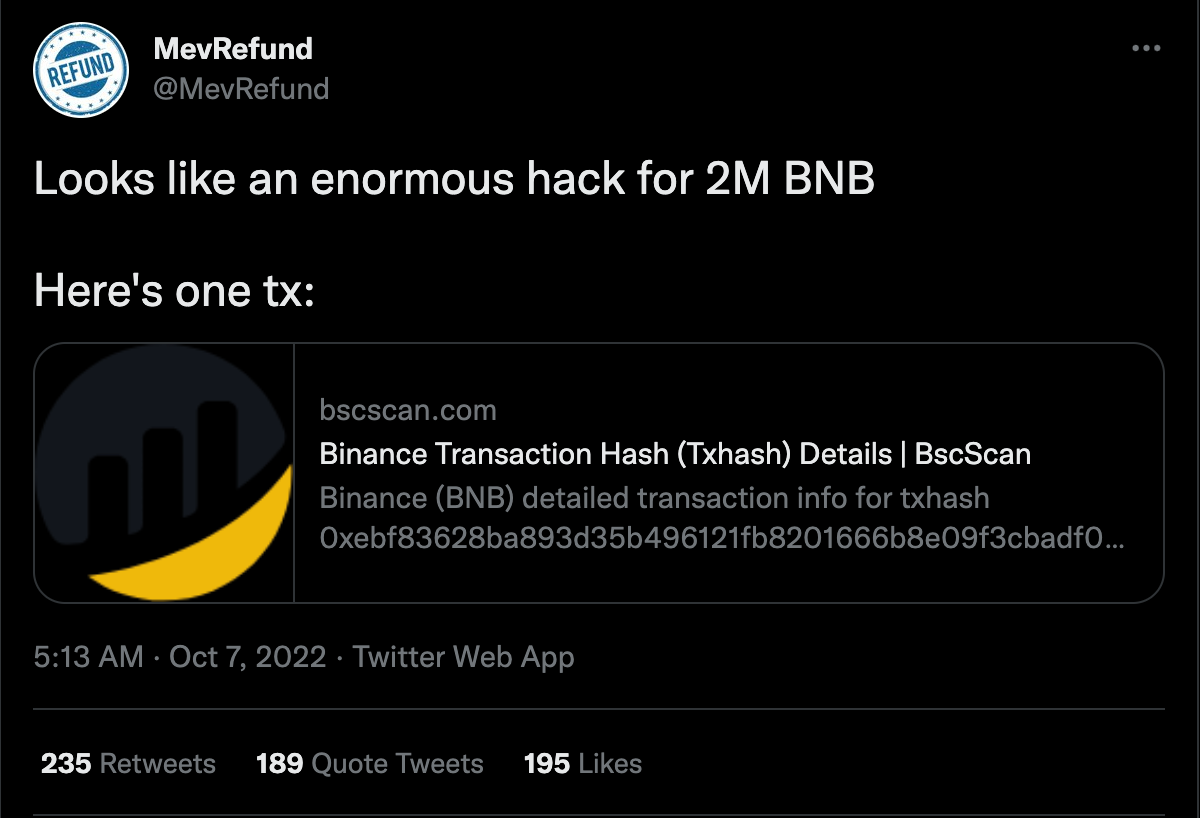 ANOTHER ONE - $600m Crypto Hack
