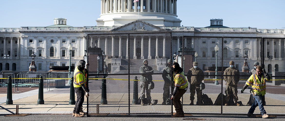 Bedlam at US Capitol Renews Debate Over Permanent Security Fence |  2021-01-07 | Engineering News-Record