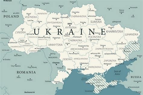 Ukraine carte Europe » Vacances - Guide Voyage