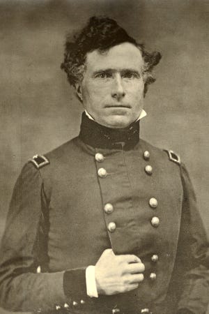 president elect franklin pierce 14th president of the united states in his military uniform