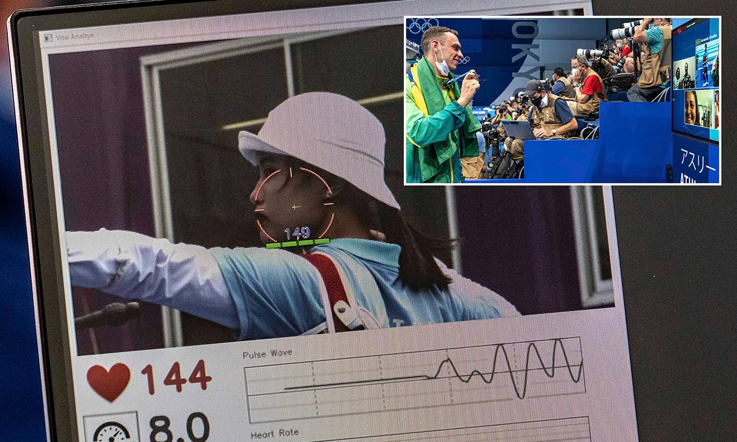 New tech at the Olympics allows TV viewers to track heart rates of nervous  athletes | Daily Mail Online