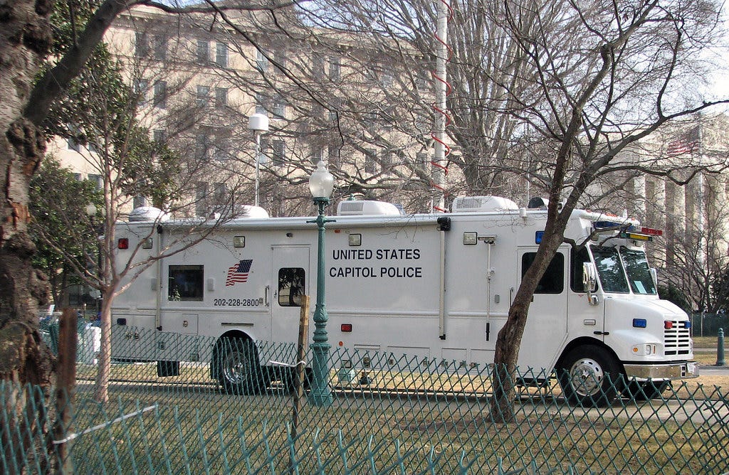 Washington DC US Capitol Police Control Room