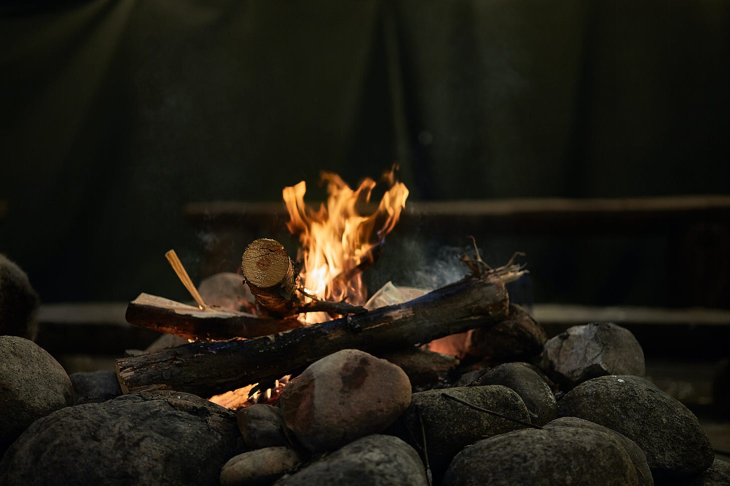 a campfire