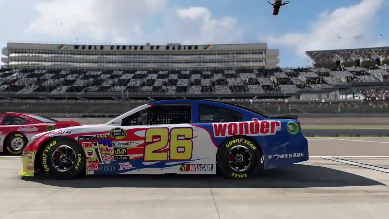 Forsa 6 Nascar with the 26 wonder Bread car Ricky Bobby - YouTube