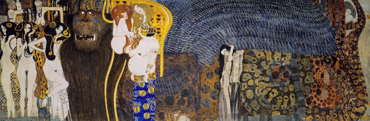 The Hostile Powers (1902) by Gustav Klimt
