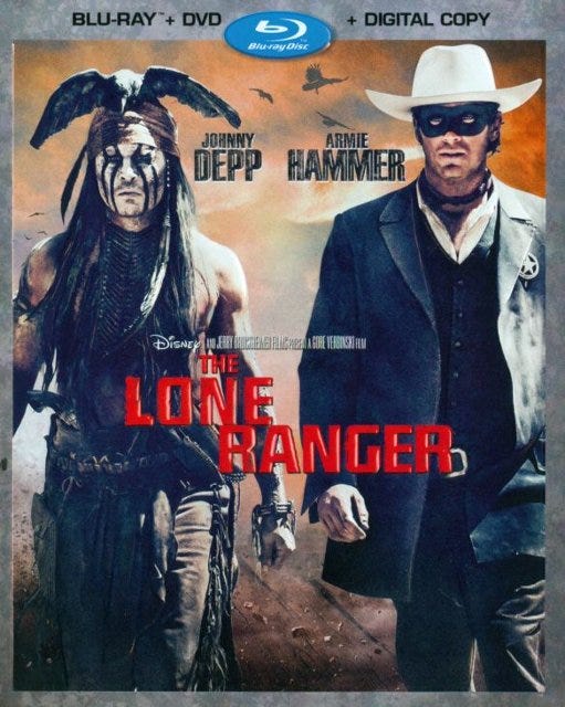 Front Standard. The Lone Ranger [2 Discs] [Includes Digital Copy] [Blu-ray/DVD] [2013].