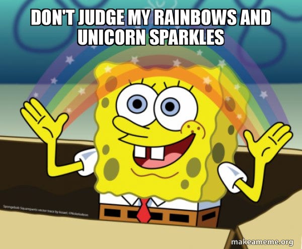 Rainbow Spongbob meme