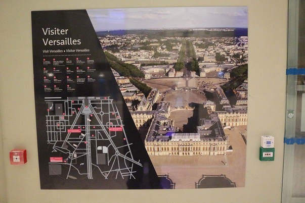 map of the City of Versailles, France