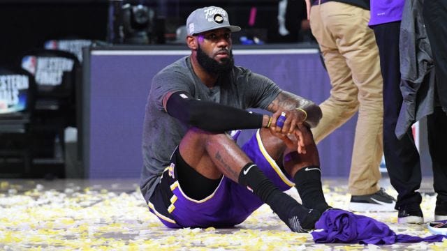 LeBron says 'job is not done' after reaching NBA Finals as Lakers star  recalls Kobe legacy