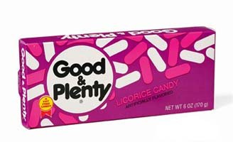Amazon.com : Good &amp; Plenty Licorice Candy Theater Size Box - 12 / Box :  Grocery &amp; Gourmet Food