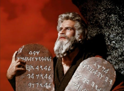 The Ten Commandments - inside