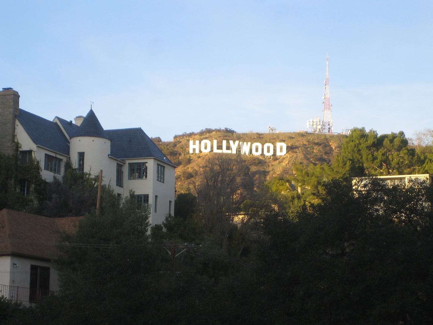 James M. Cain's House, to the left of the Hollywood Sign/Hope Anderson Productions