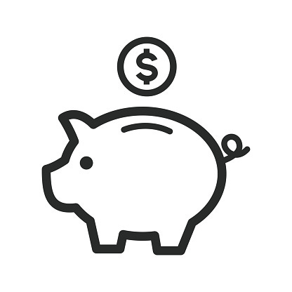 Piggy Bank Icon Vector Design Illustration Stock Illustration - Download  Image Now - Piggy Bank, Icon, ATM - iStock