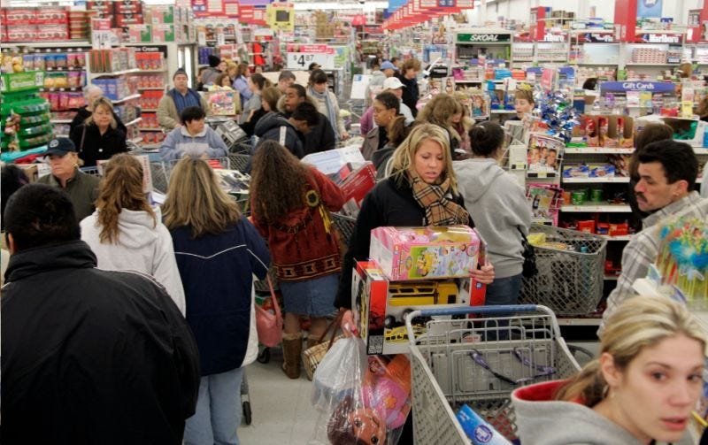 Stupid Americans Flocking Back to Wal-Mart