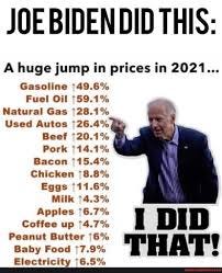 JOE BIDEN DID THIS: A huge jump in prices in 2021... Gasoline Fuel Oil  Natural Gas '