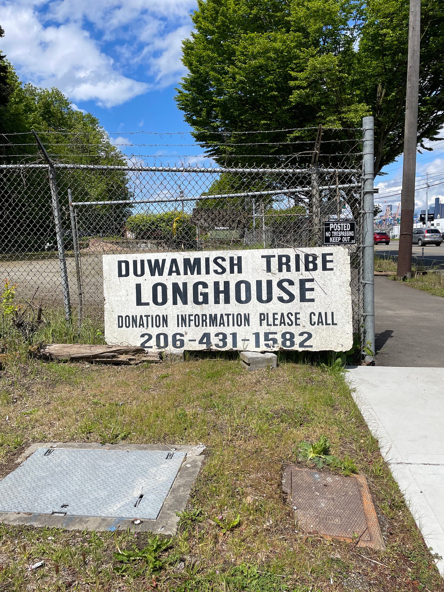 Duwamish Tribe Longhouse sign