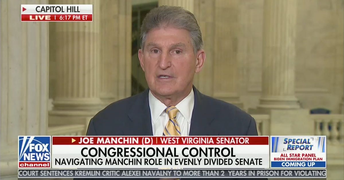 Manchin Says There's No Condition Under Which He Would Vote to Kill the  Filibuster