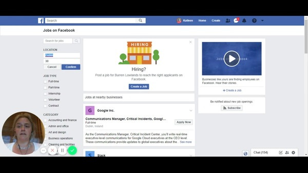 Where to find a job on Facebook by Galwayjobconnector