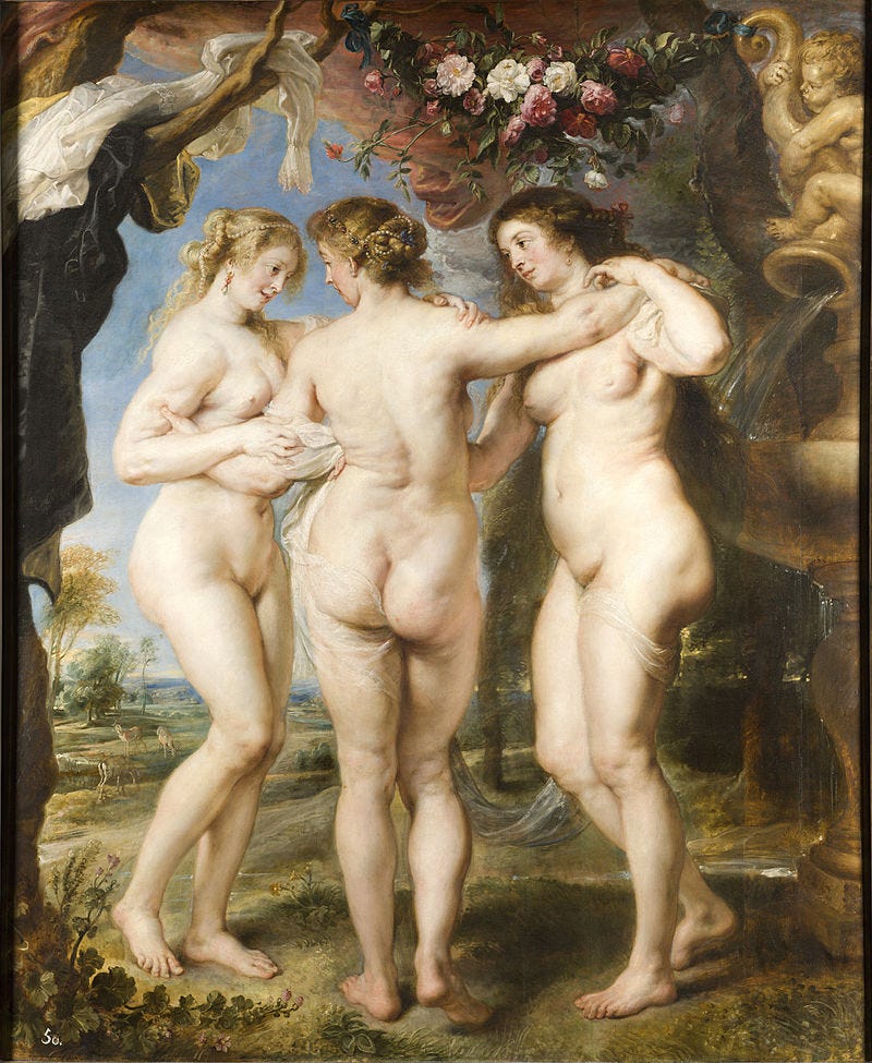The Three Graces, by Peter Paul Rubens, from Prado in Google Earth.jpg