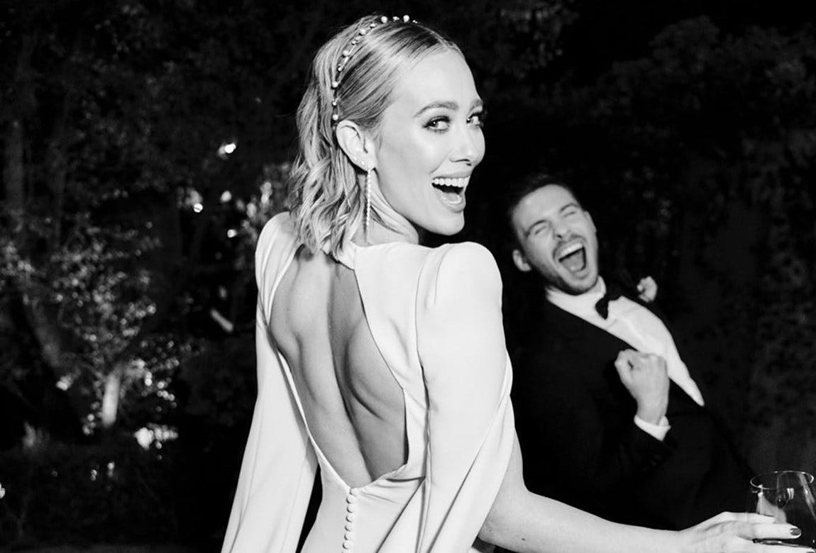 Image result for hilary duff wedding