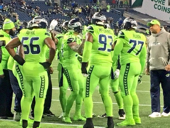 Twitter Had Some Funny Reactions to the Seattle Seahawks' Uniforms –  Footwear News