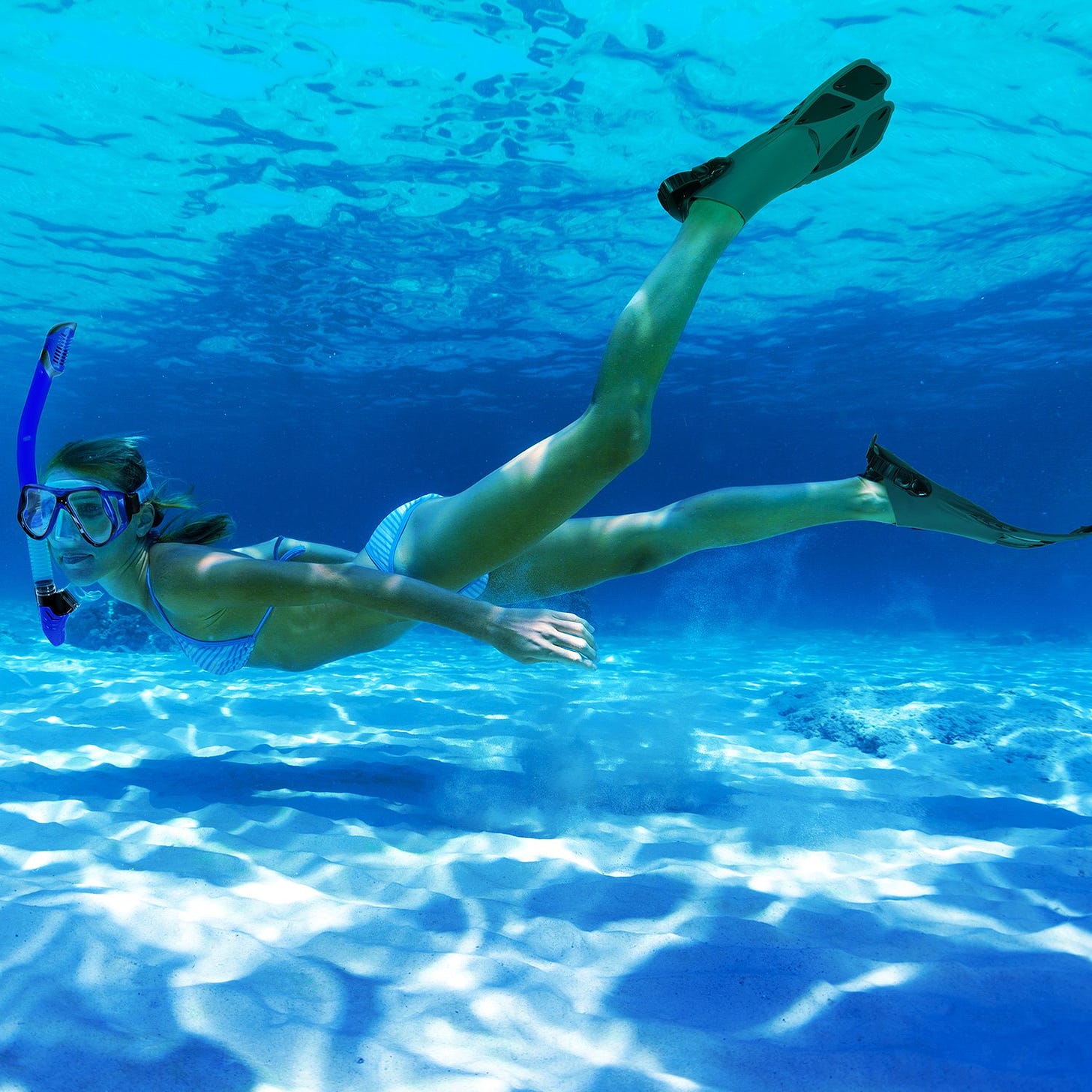 CAPAS Snorkel Fins, Swim Fins Travel Size Short Adjustable for ...