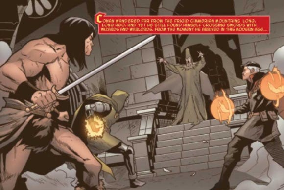 Conan fits pretty well within the Marvel Universe tbh.