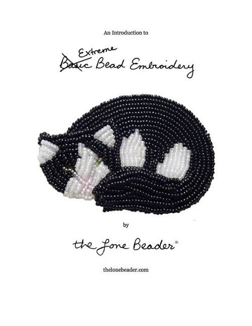 Gumroad Extreme Bead Embroidery tutorial by The Lone Beader on Etsy Beadwork Beads