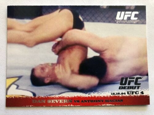 2009 Topps UFC Round 1 Dan Severn Card Base Set Card #2 RC HOF | eBay