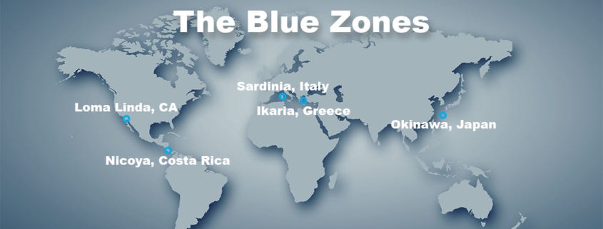 Blue zones, image from https://www.lottaveg.com/the-blue-zones-book-review/