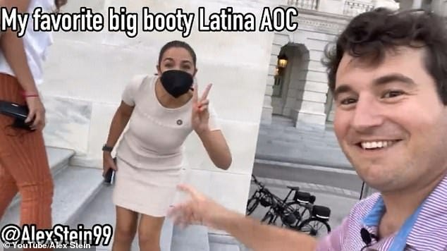 Alexandria Ocasio-Cortez was sexually harassed by the notorious right-wing troll Alex Stein on her way into the Capitol yesterday