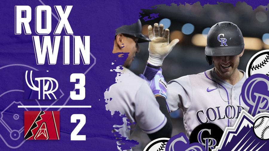 Rockies win graphic