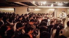 People giving their lives or rededicating themselves to Jesus during the altar call. Taiwan is truly in revival!