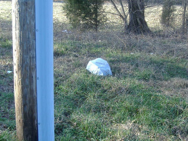 Just toss your bags anywhere in an open field.