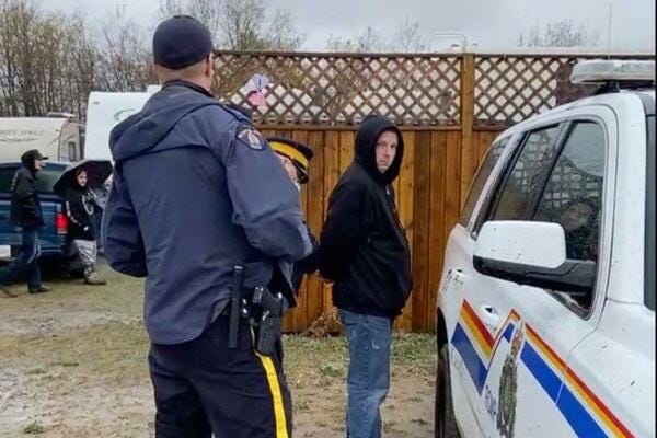 Freedom Fighter Chris Scott from the Whistle Stop Cafe arrested earlier this year.