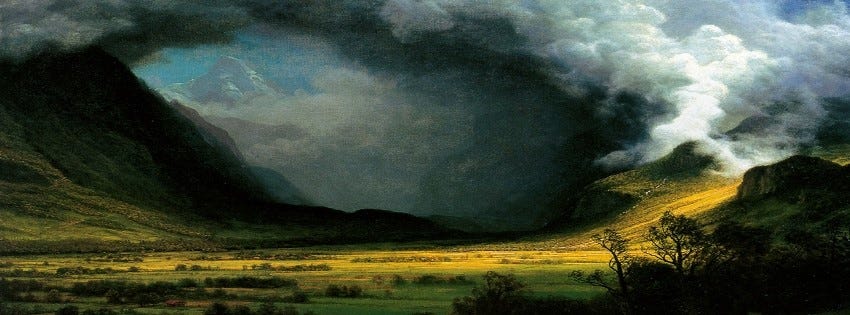 Storm in the Mountains, 1870, Albert Bierstadt | Slowlander